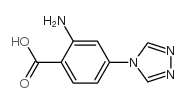 2-amino-4-(1,2,4-triazol-4-yl)benzoic acid Structure