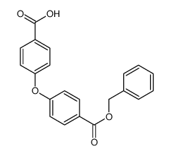 4-(4-phenylmethoxycarbonylphenoxy)benzoic acid Structure