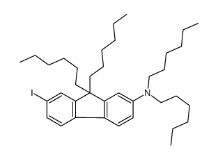 N,N,9,9-tetrahexyl-7-iodofluoren-2-amine Structure