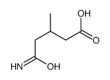 5-amino-3-methyl-5-oxopentanoic acid Structure