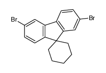 螺-(环己-1,9'-(2,6-二溴-芴))结构式