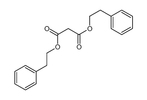 bis(2-phenylethyl) propanedioate结构式