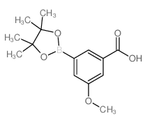 3-羧基-5-甲氧基苯硼酸频那醇酯结构式