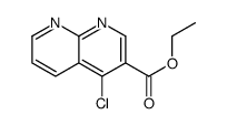 乙基 4-氯-1,8-萘啶-3-羧酸结构式