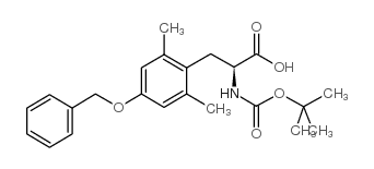 (S)-3-(4-苄氧基-2,6-二甲基苯基)-2-叔丁氧基羰基氨基丙酸结构式