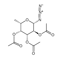 2,3,4-TRI-O-ACETYL-BETA-L-FUCOPYRANOSYL AZIDE结构式