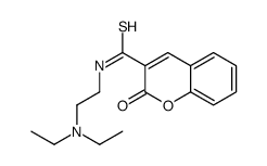 N-[2-(diethylamino)ethyl]-2-oxochromene-3-carbothioamide Structure