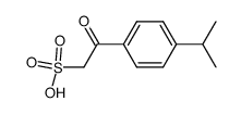 2-(4-isopropyl-phenyl)-2-oxo-ethanesulfonic acid Structure
