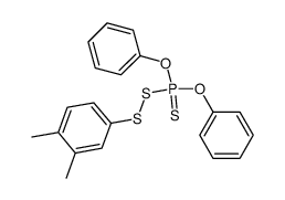 O,O-Diphenyl-S-(3,4-dimethyl-phenylmercapto)-dithiophosphat Structure