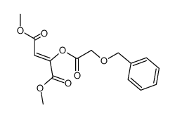 (E)-dimethyl 2-<2-(benzyloxy)acetoxy>-2-butenedioate Structure