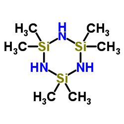 1,1,3,3,5,5-Hexamethyl Cyclotrisilazane Structure