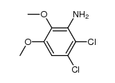 2,3-dichloro-5,6-dimethoxy-aniline结构式