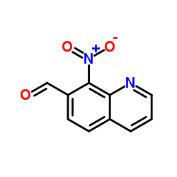 8-硝基-7-喹啉甲醛结构式