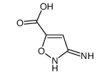3-氨基异噁唑-5-羧酸结构式