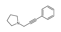 1-(3-phenylprop-2-ynyl)pyrrolidine结构式