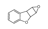 1a,1b,6b,6c-tetrahydrooxireno[2',3':3,4]cyclobuta[1,2-b]benzofuran结构式