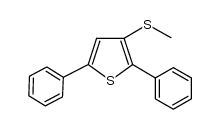 3-(methylthio)-2,5-diphenylthiophene Structure