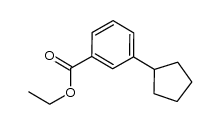 3-cyclopentyl-benzoic acid ethyl ester结构式