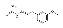 (3-methoxy-phenyl)-acetaldehyde-semicarbazone结构式