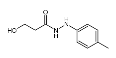 3-hydroxy-propionic acid-(N'-p-tolyl-hydrazide) Structure
