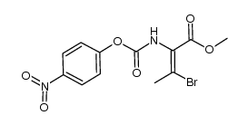 (E)-methyl 3-bromo-2-(((4-nitrophenoxy)carbonyl)amino)but-2-enoate Structure