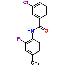 3-Chloro-N-(2-fluoro-4-methylphenyl)benzamide Structure