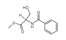 N-benzoyl-D-serine methyl ester结构式