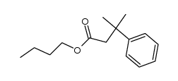 n-butyl 3-methyl-3-phenylbutanoate结构式