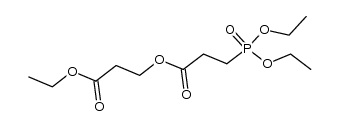 3-(3-diethoxyphosphoryl-propionyloxy)-propionic acid ethyl ester结构式