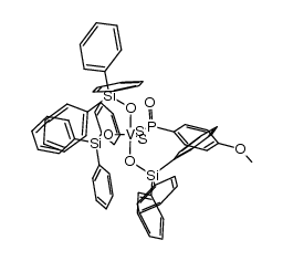 tris(triphenylsiloxo)-(4-methoxyphenyl-dithiophosphonato-S,S)-vanadium(V) Structure