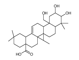 10,11-dihydroxy-12a-(hydroxymethyl)-2,2,6a,6b,9,9-hexamethyl-1,3,4,5,6,6a,7,8,8a,10,11,12,13,14b-tetradecahydropicene-4a-carboxylic acid结构式