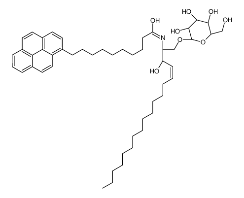 N-(10-(1-pyrenyl)decanoyl)glucocerebroside结构式