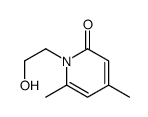 1-(2-hydroxyethyl)-4,6-dimethylpyridin-2-one结构式