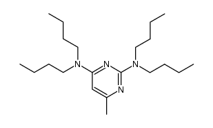 2,4-bis-(N,N-di-n-butylamino)-6-methylpyrimidine structure