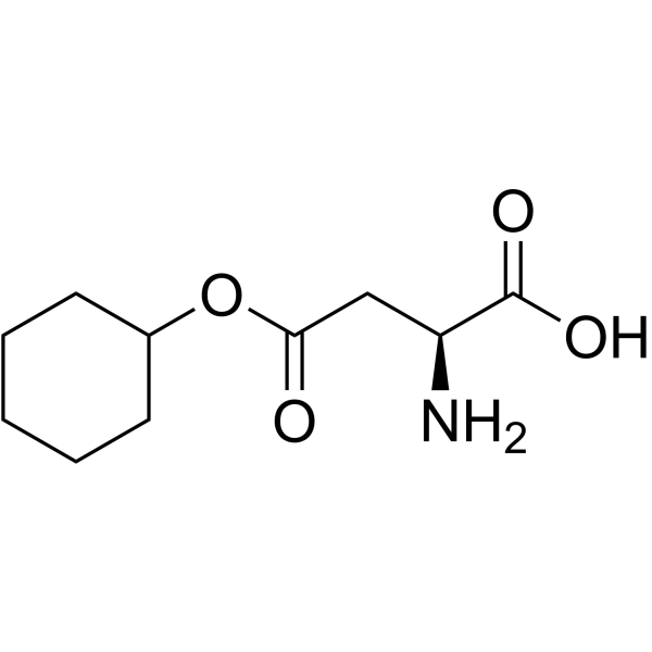 L-天冬氨酸-4-环己酯结构式