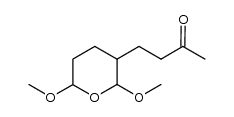 4-(2,6-dimethoxytetrahydropyran-3-yl)butan-2-one结构式