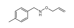 O-allyl-N-(4-methylbenzyl)hydroxylamine结构式
