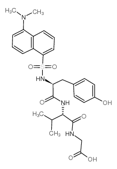 Dansyl-Tyr-Val-Gly-OH trifluoroacetate salt结构式