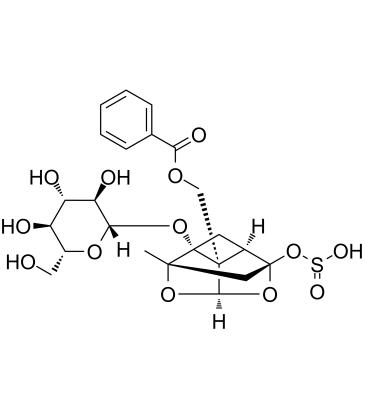 Paeoniflorin sulfite structure