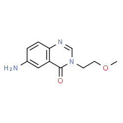 6-Amino-3-(2-methoxyethyl)quinazolin-4(3H)-one结构式