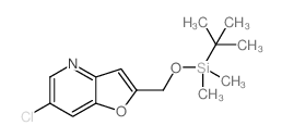 2-((叔丁基二甲基甲硅烷基氧基)甲基)-6-氯呋喃并[3,2-b]吡啶图片