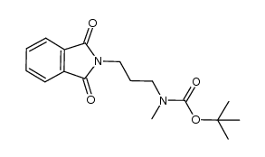 N1-tert-butoxycarbonyl-N1-methyl-N2-phthalyl-1,3-propanediamine Structure