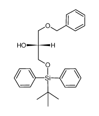 (R)-1-Benzyloxy-3-(tert-butyl-diphenyl-silanyloxy)-propan-2-ol Structure