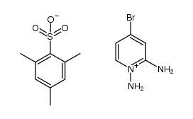 1,2-diamino-4-bromo-pyridinium 2,4,6-trimethyl-benzenesulfonate Structure