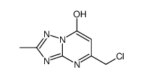 5-(chloromethyl)-2-methyl[1,2,4]triazolo[1,5-a]pyrimidin-7-ol(SALTDATA: FREE) Structure