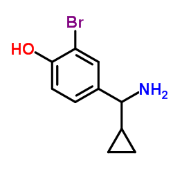 4-[Amino(cyclopropyl)methyl]-2-bromophenol Structure