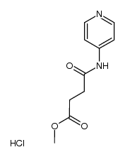 methyl 4-oxo-4-(pyridin-4-ylamino)butanoate hydrochloride Structure