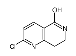 2-氯-5,6,7,8-四氢-1,6-二氮杂萘-5-酮结构式