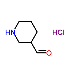 3-Piperidinecarbaldehyde hydrochloride (1:1) Structure