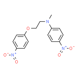 N-METHYL-N-[2-(4-NITROPHENOXY)ETHYL]-4-NITROPHENYLAMINE结构式